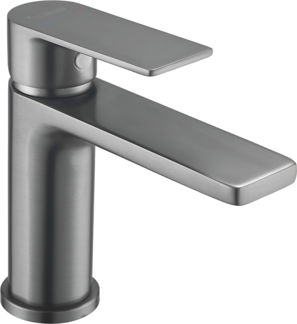 Смеситель для раковины, оружейная сталь, латунь, B10678-3