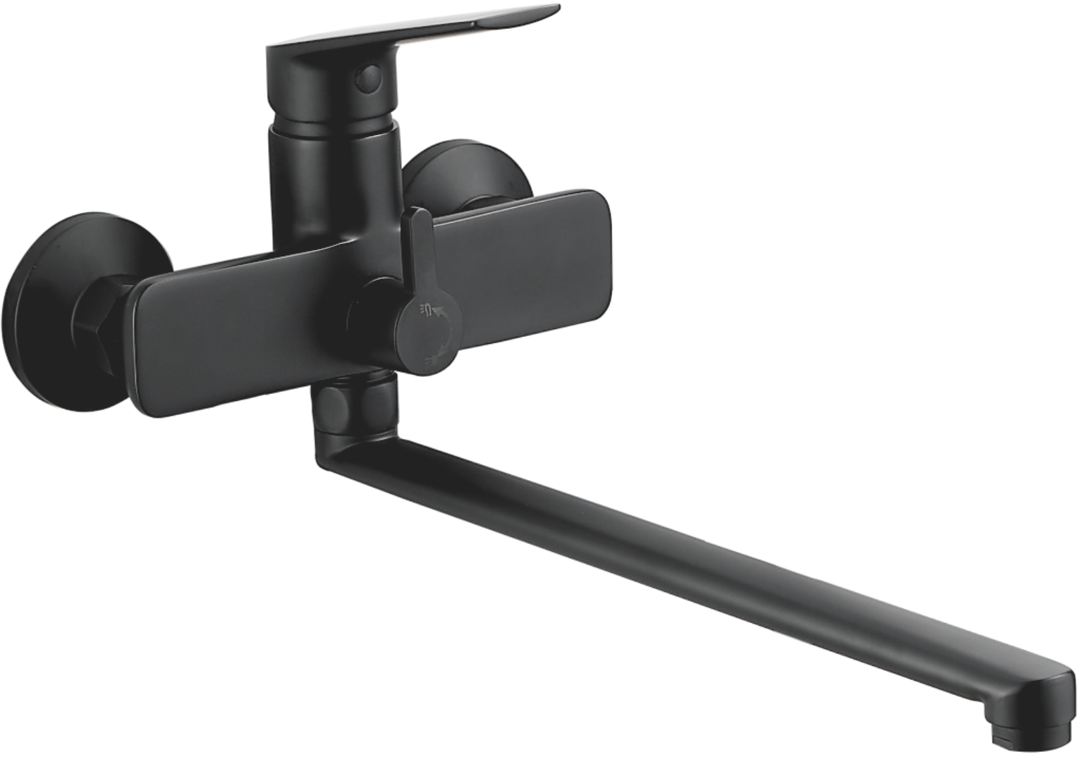 Смеситель для ванны, длинный излив, черный, B22533-7