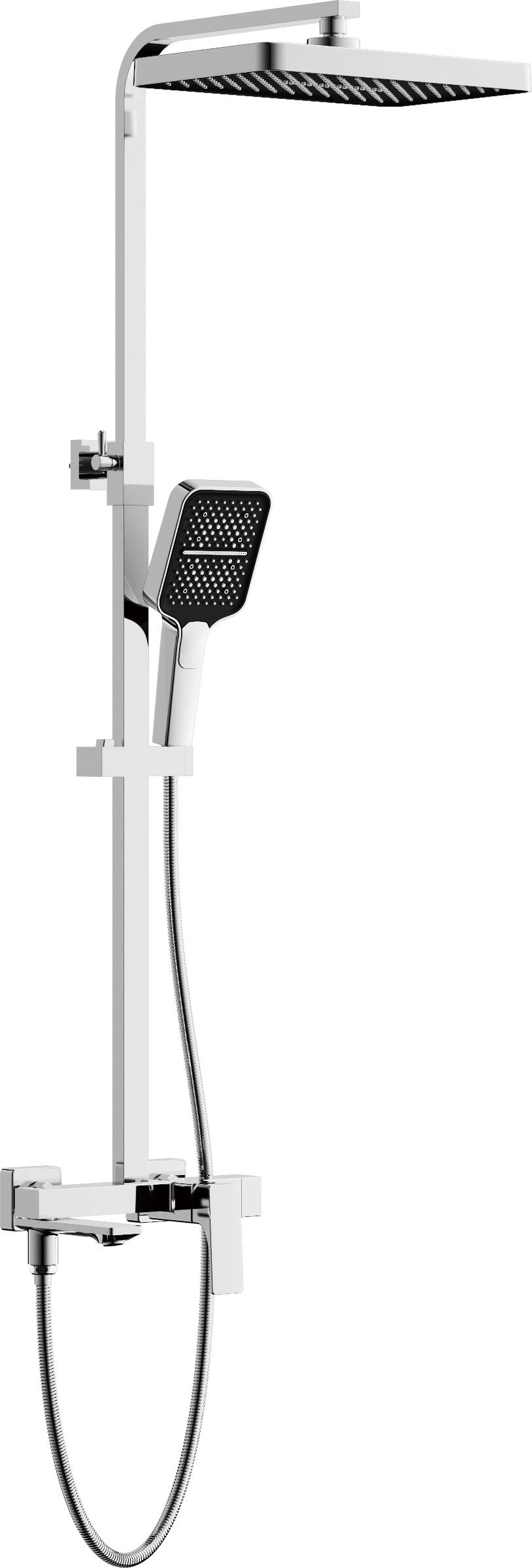 Душевая система, излив-переключатель, хром, B24709