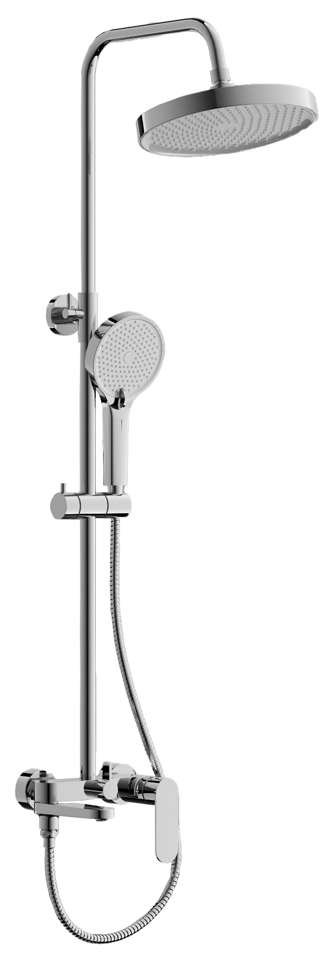 Душевая система, излив-переключатель, хром, B24713
