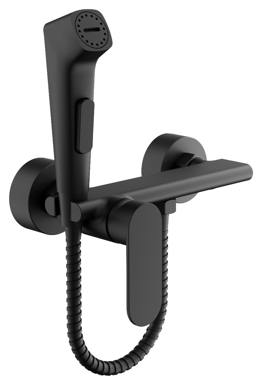 Смеситель гигиенический, с гигиенической лейкой, черный, B55645-7