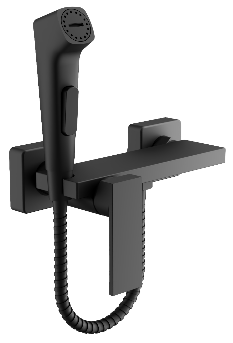 Смеситель гигиенический, с гигиенической лейкой, черный, B55653-7