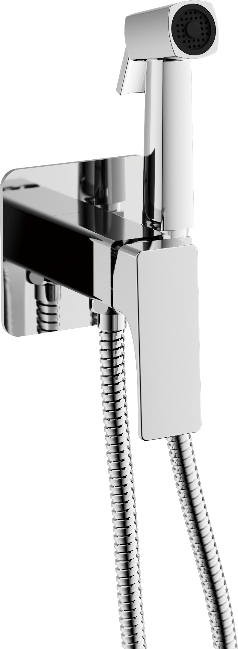 Смеситель гигиенический, с гигиенической лейкой, хром, латунь, B55709