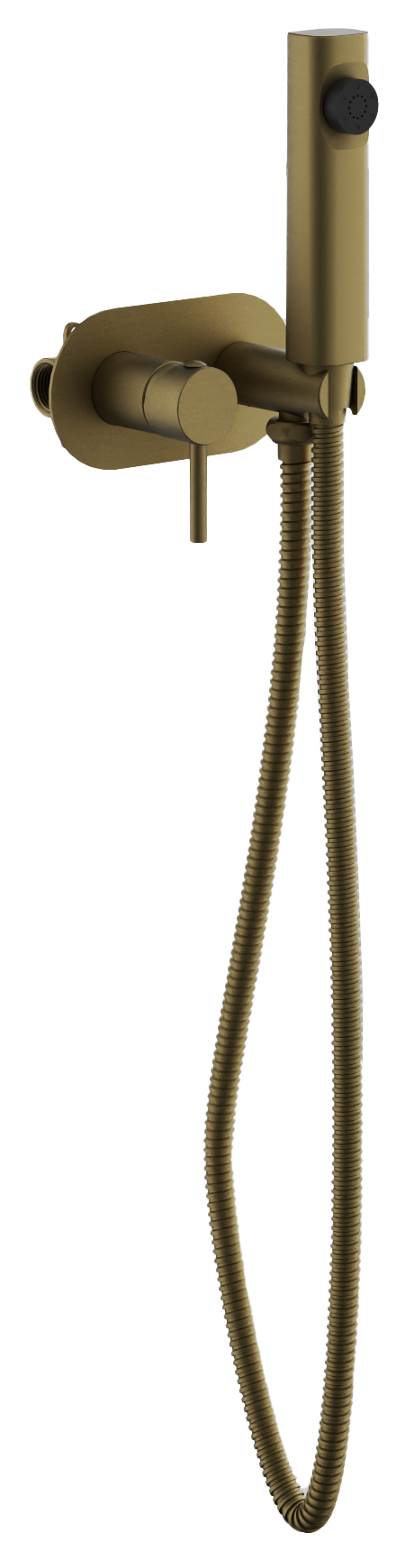 Смеситель гигиенический, с гигиенической лейкой, брашированное золото, B55807-5