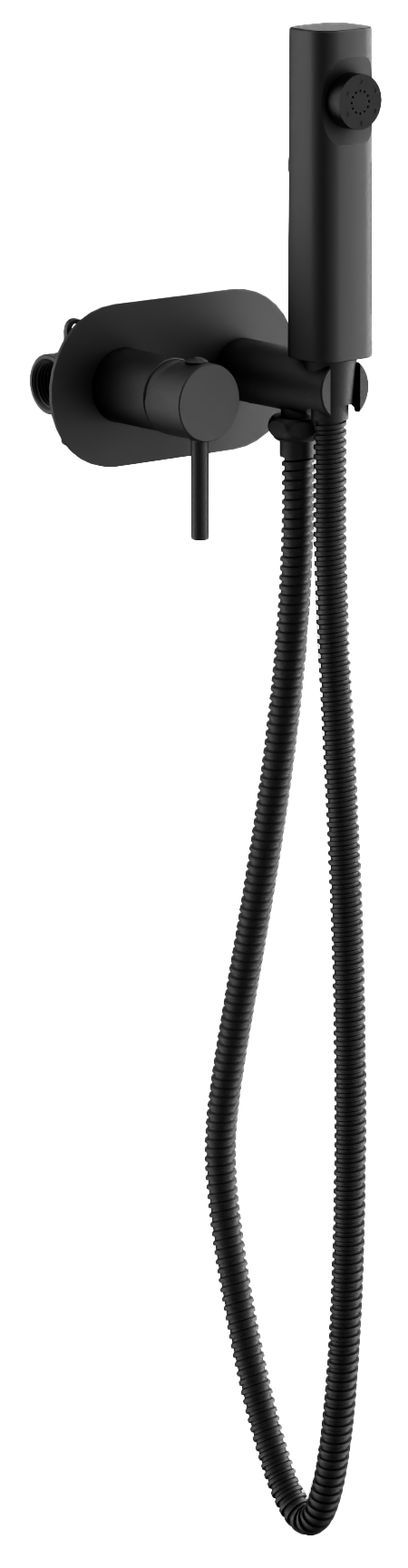 Смеситель гигиенический, с гигиенической лейкой, черный, B55807-7