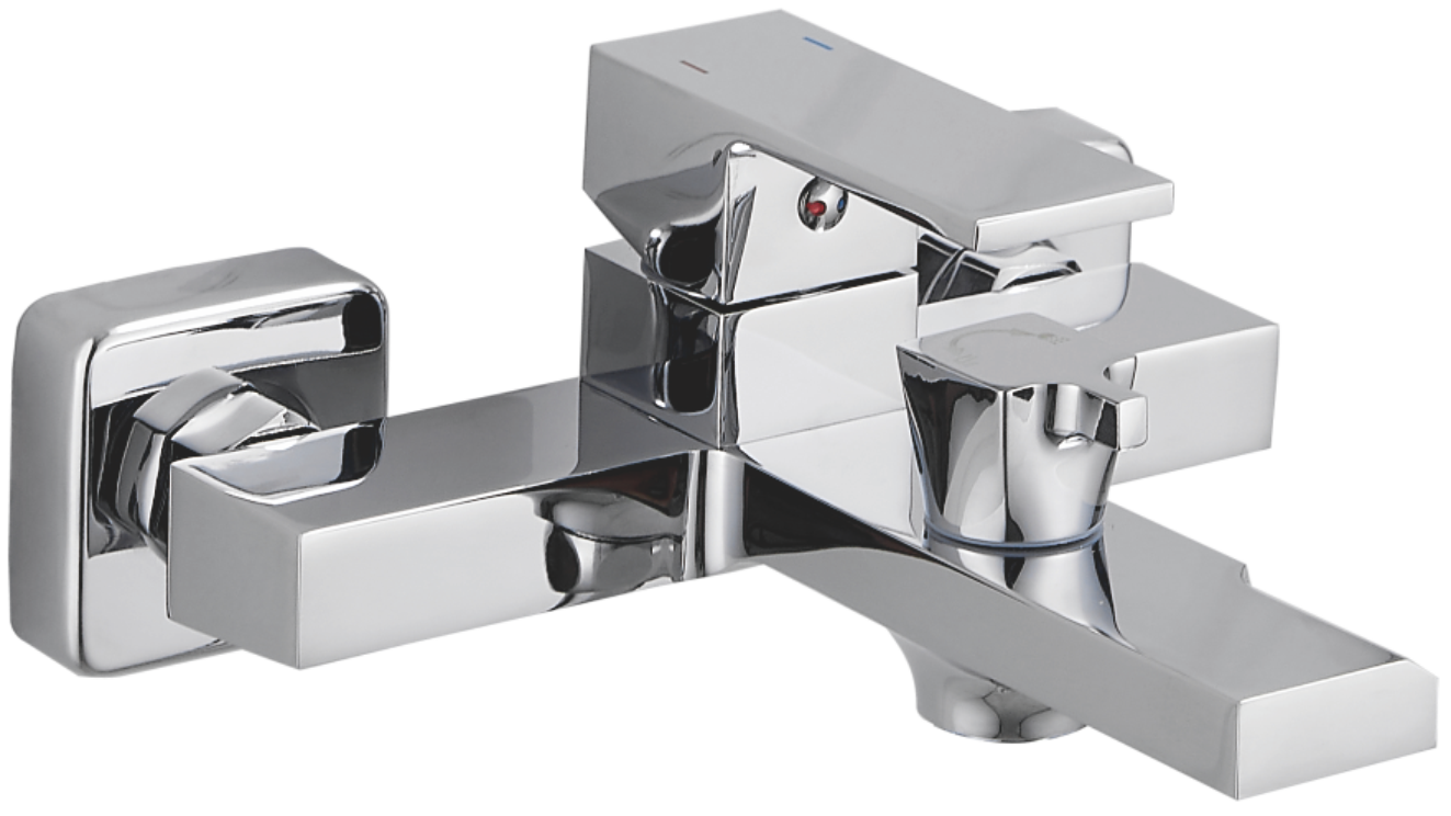 Смеситель для ванны, короткий излив, хром, B60613