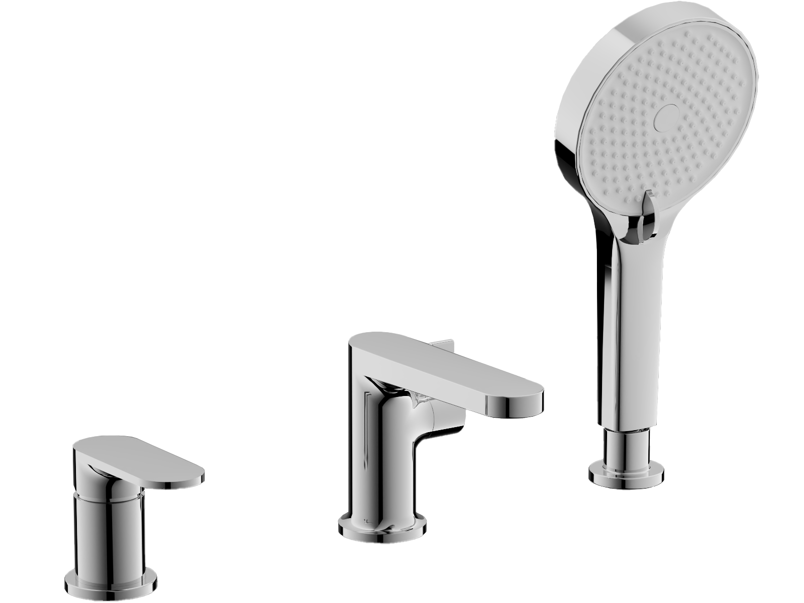 Смеситель для ванны, на борт, хром, B66713