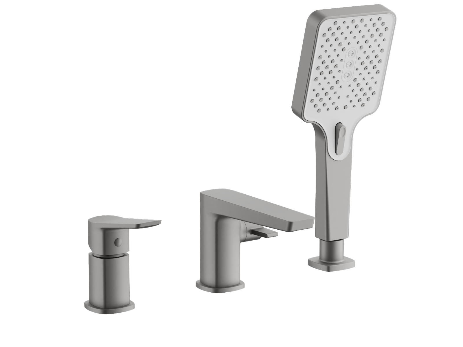 Смеситель для ванны, на борт, оружейная сталь, B66715-3