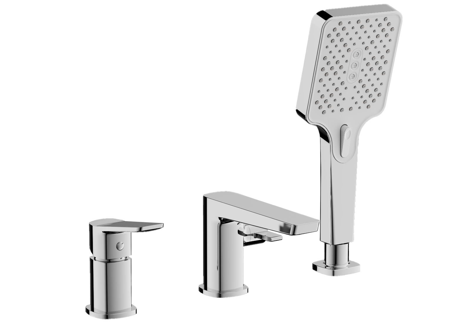 Смеситель для ванны, на борт, хром, B66715