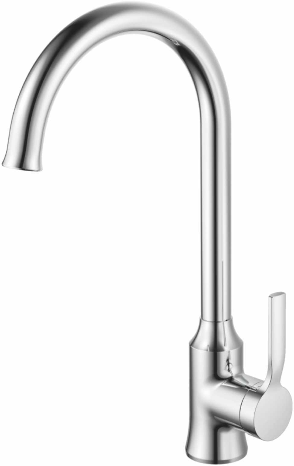 Смеситель для кухни, поворотный излив, хром, B70612