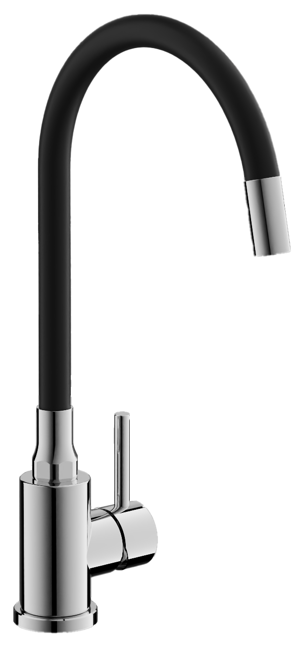 Смеситель для кухни, гибкий излив, черный, B73809-7