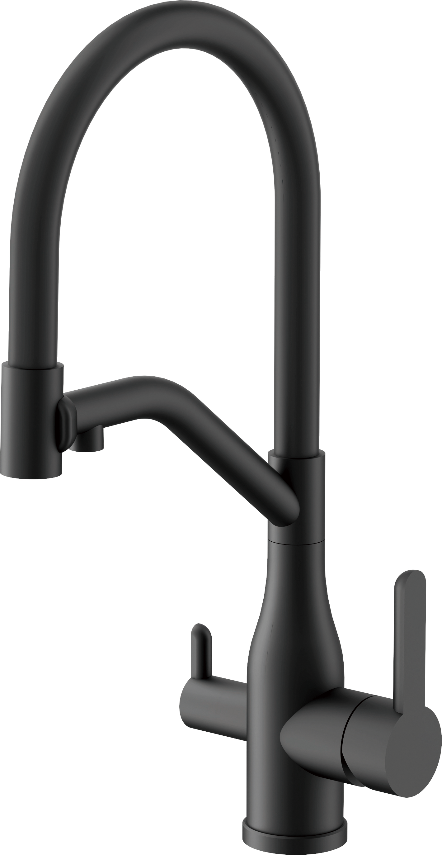 Смеситель для кухни, с подключением фильтра, брашированное золото, B78815-7