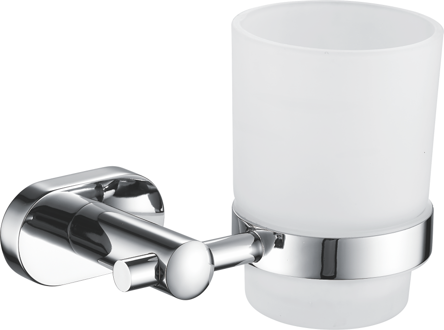 Стакан, одинарный, хром, B90006