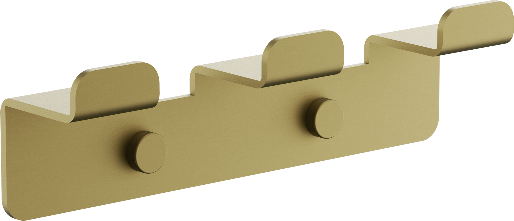 Планка с крючками, (3), брашированное золото, B9003-5