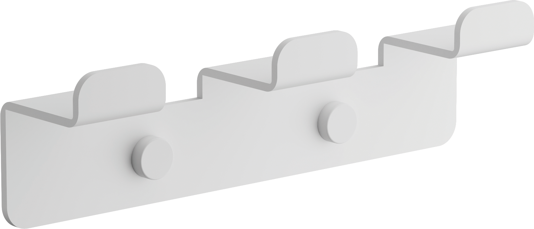 Планка с крючками, (3), белый, B9003-8