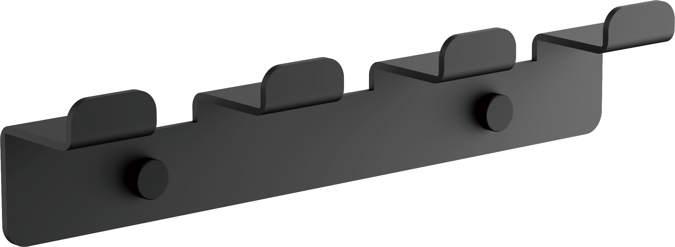 Планка с крючками, (4), черный, B9004-7