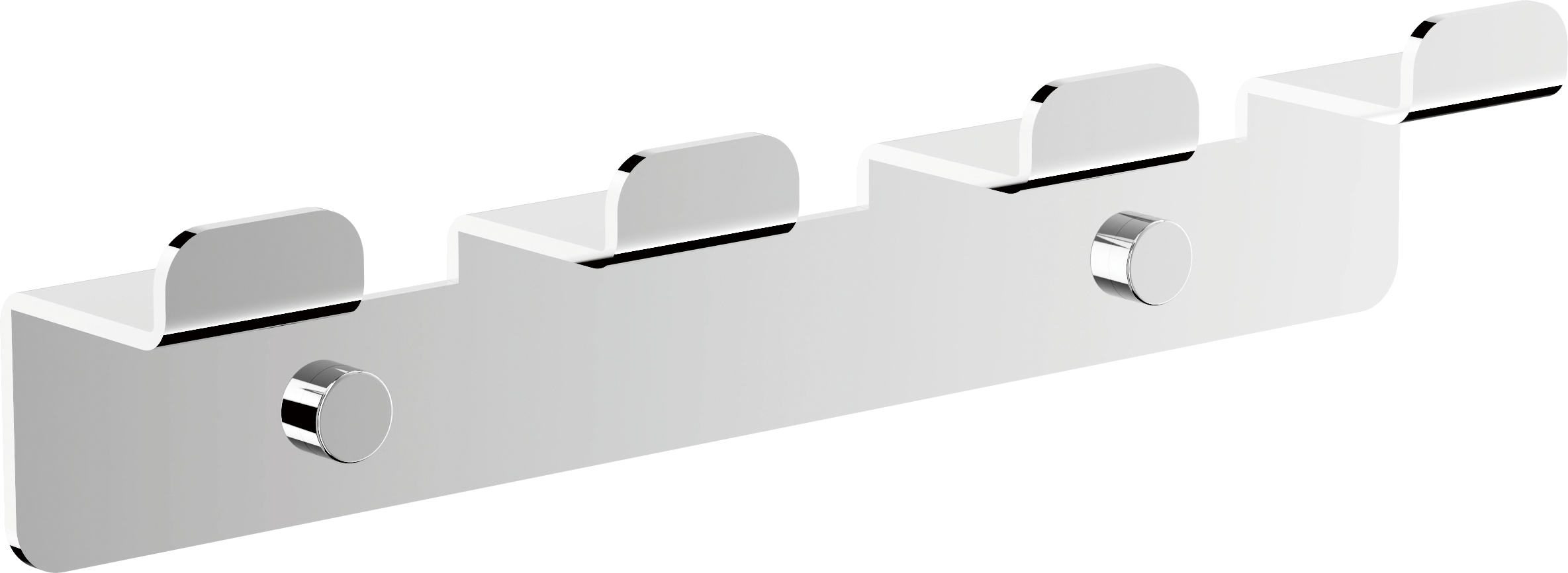 Планка с крючками, (4), хром, B9004