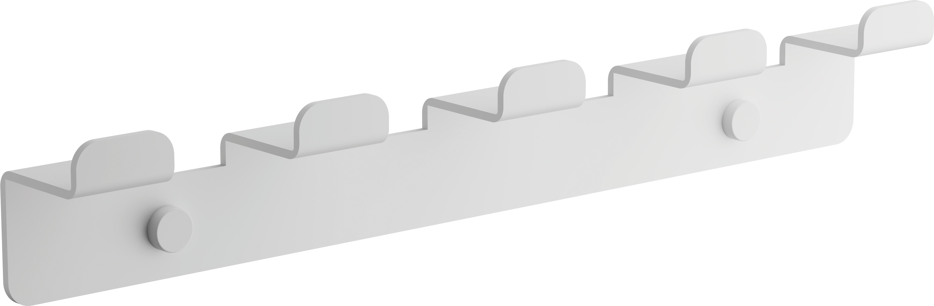 Планка с крючками, (5), белый, B9005-8
