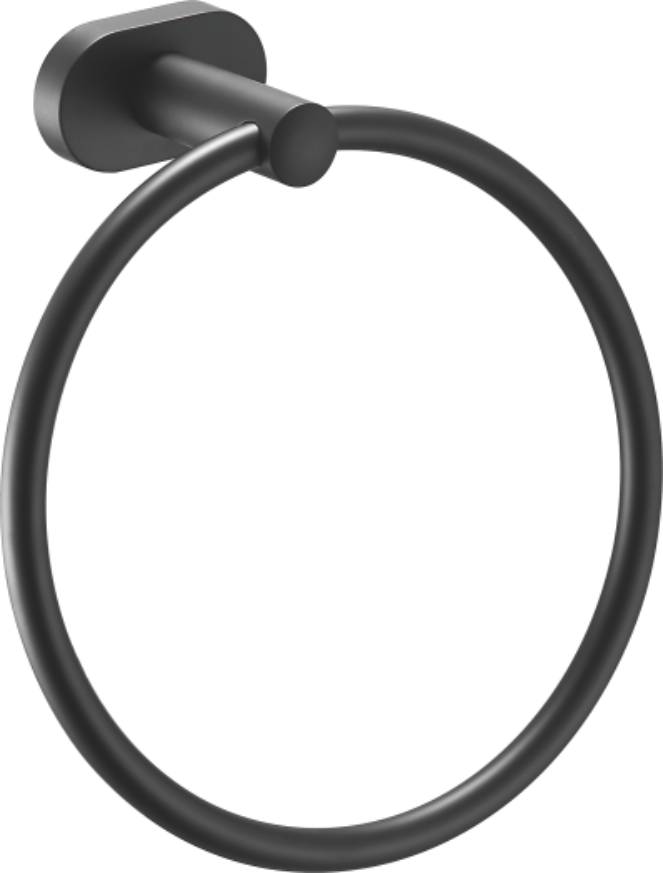 Держатель для полотенец, кольцо, черный, B90104