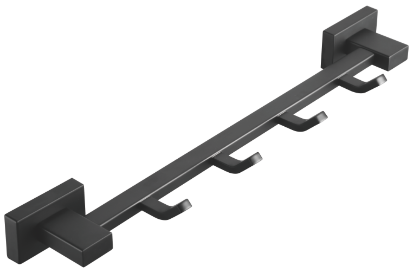 Планка с крючками, (4), черный, B90315-4