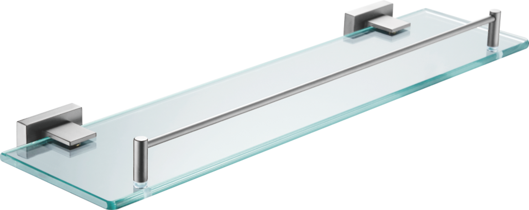Полка стеклянная, оружейная сталь, B90407