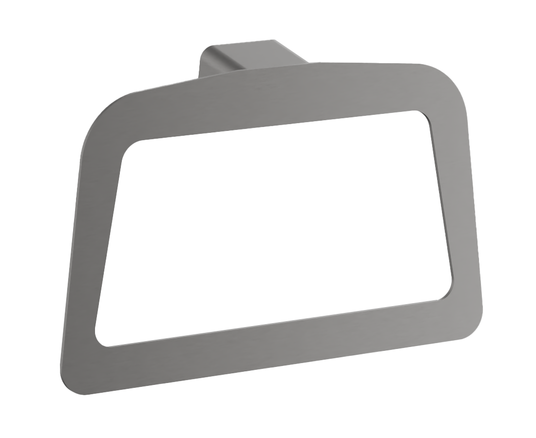 Держатель для полотенец, квадрат (2), оружейная сталь, B90704