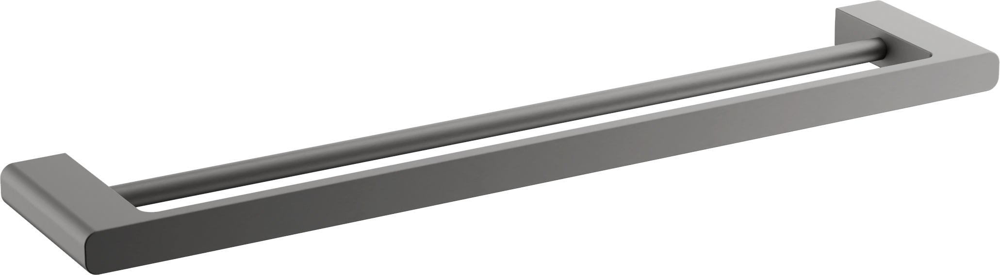 Держатель для полотенец, двойной (1), оружейная сталь, B90709