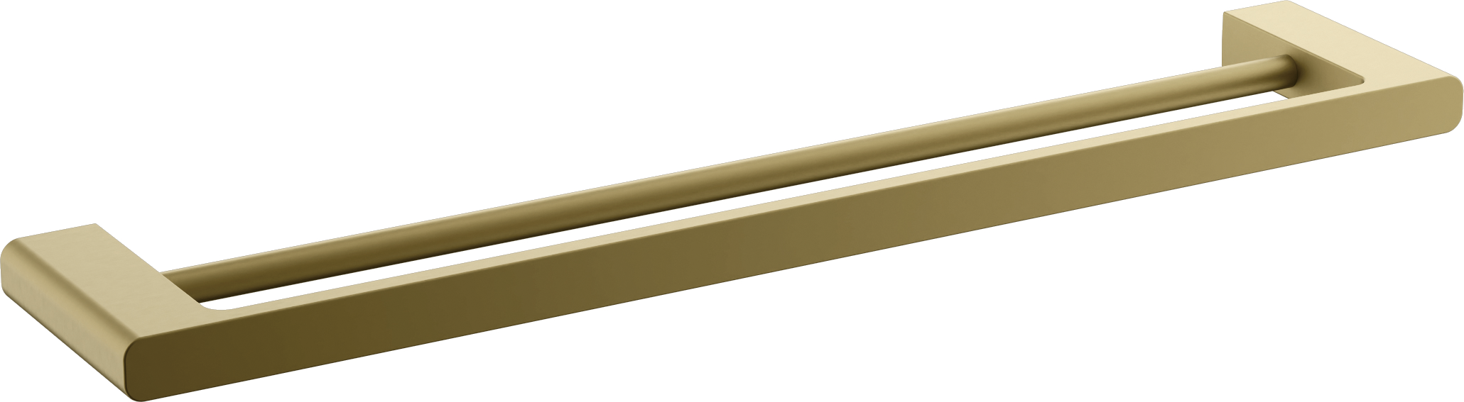 Держатель для полотенец, двойной (1), брашированное золото, B90809