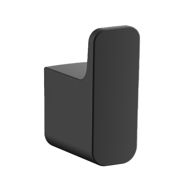 Крючок, одинарный, черный, B90905-1