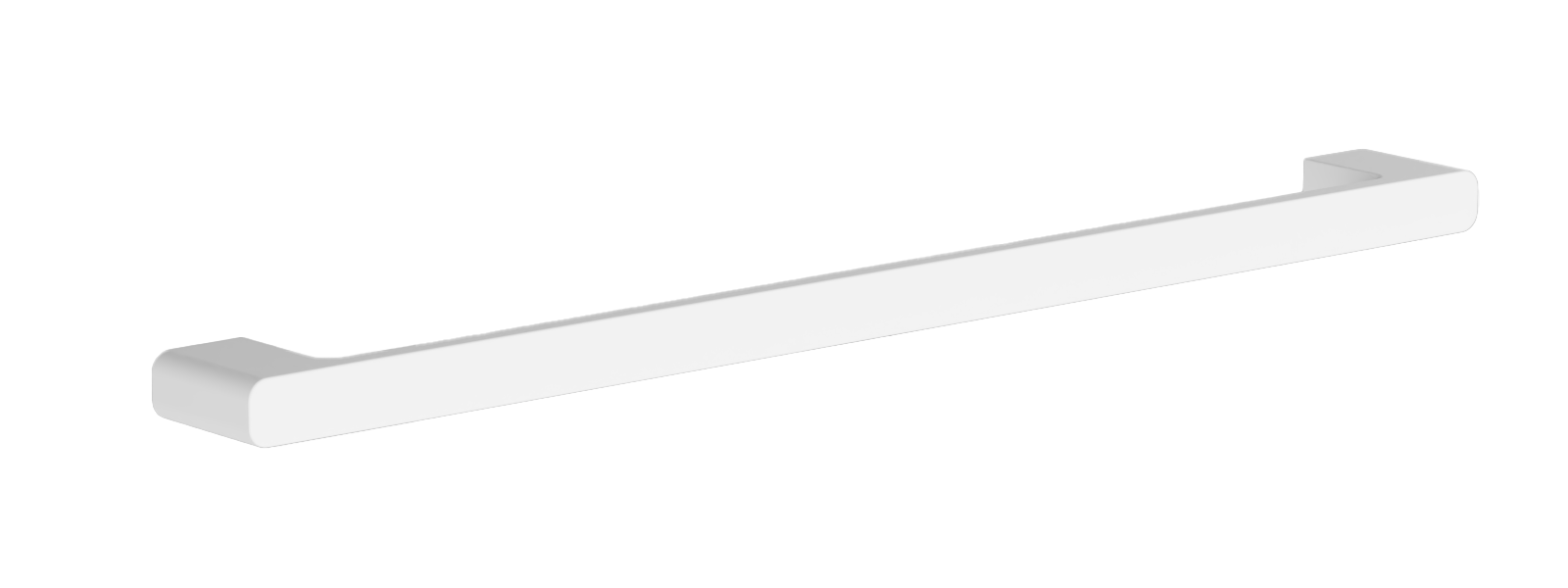 Держатель для полотенец, одинарный, белый, B91001