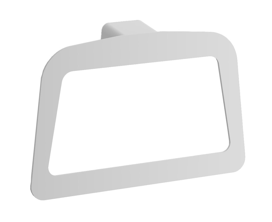 Держатель для полотенец, квадрат (2), белый, B91004