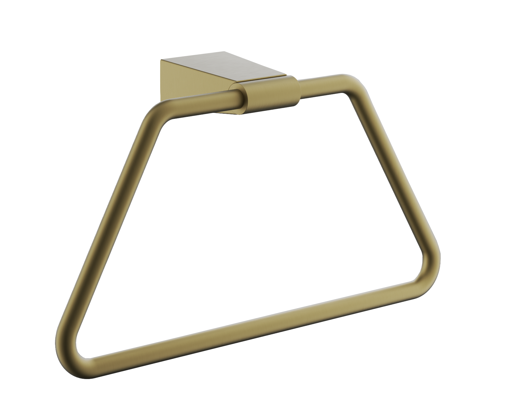 Держатель для полотенец, трапеция, брашированное золото, B91304