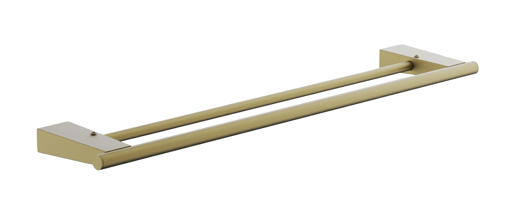 Держатель для полотенец, двойной (1), брашированное золото, B91309