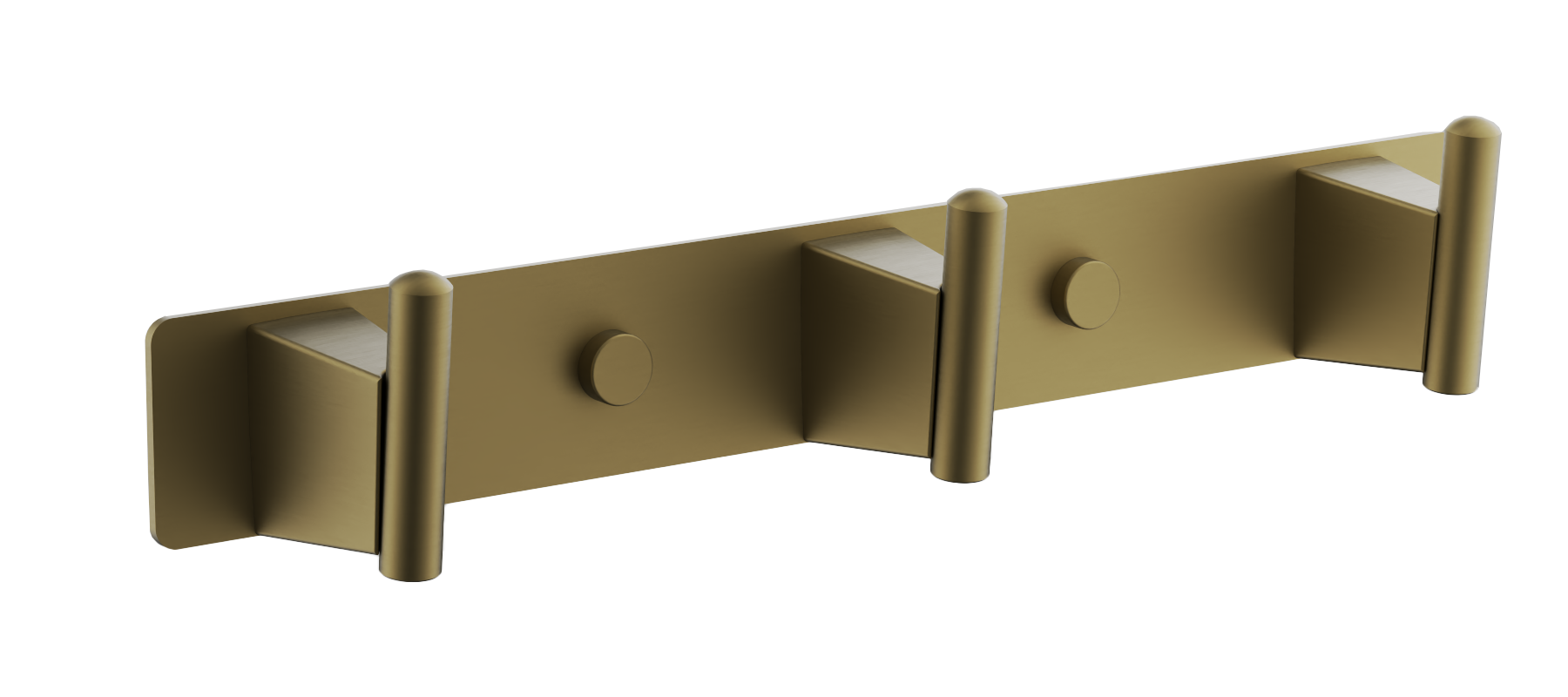 Планка с крючками, (3), брашированное золото, B91315-3