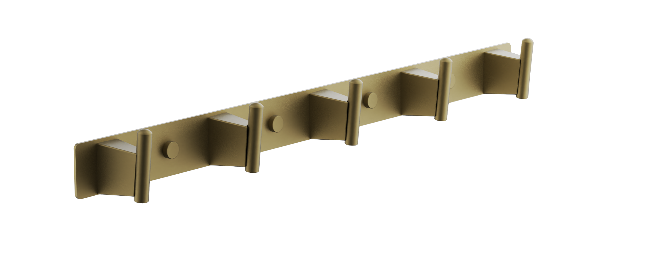 Планка с крючками, (5), брашированное золото, B91315-5