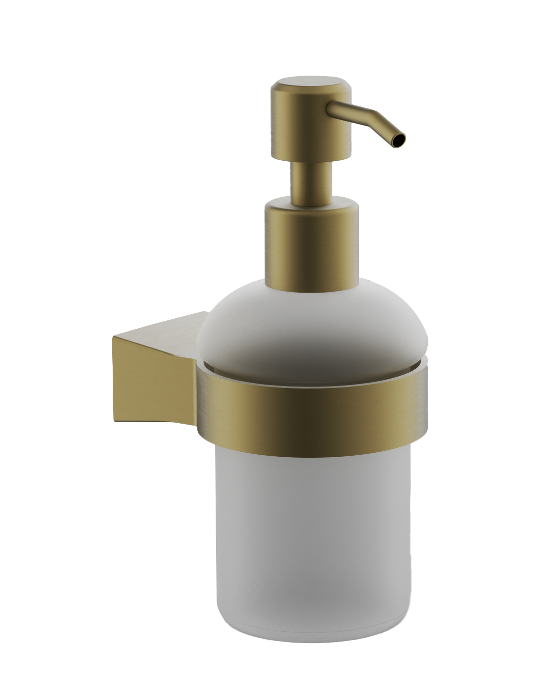 Дозатор, стеклянный, брашированное золото, B91327