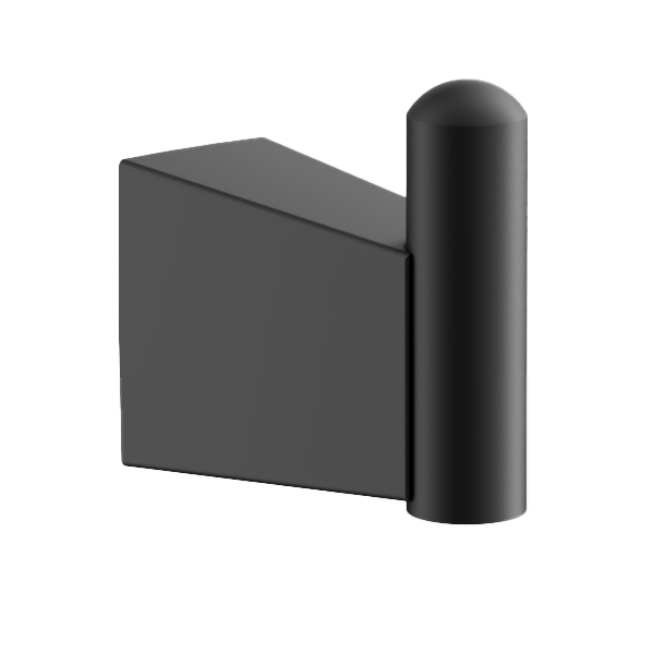 Крючок, одинарный, черный, B91405-1