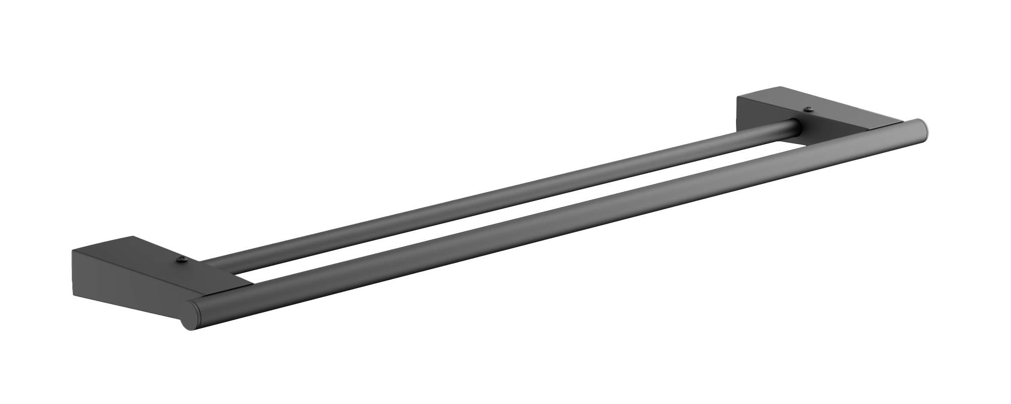 Держатель для полотенец, двойной (1), черный, B91409