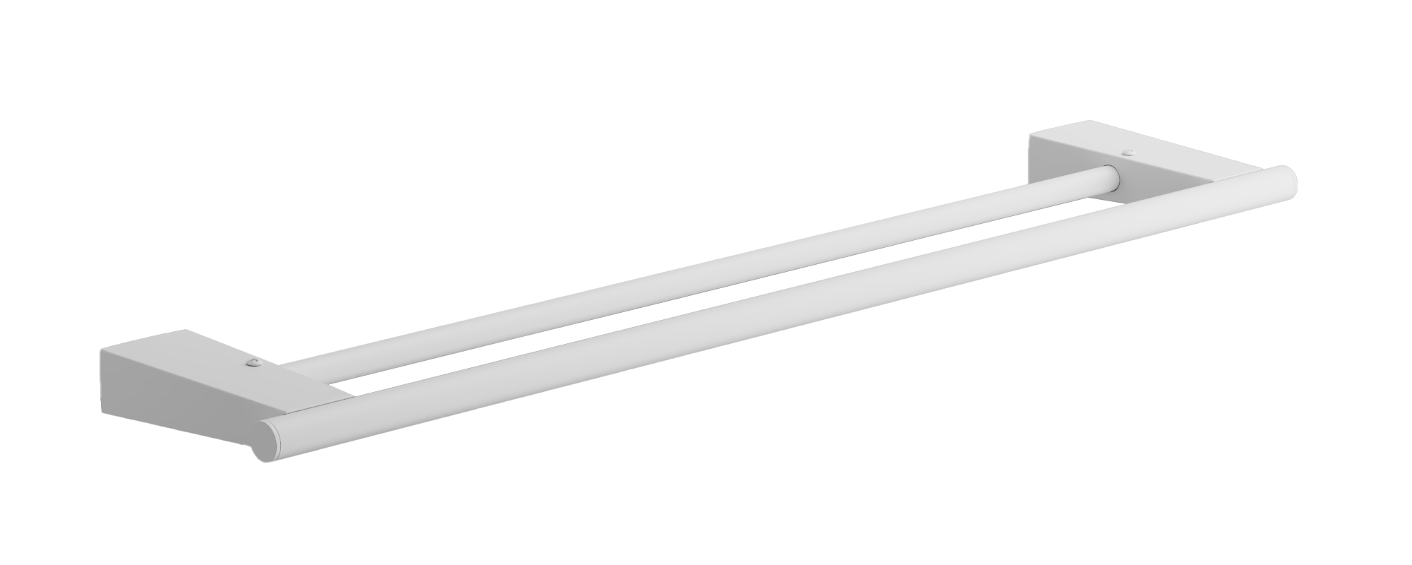 Держатель для полотенец, двойной (1), белый, B91509