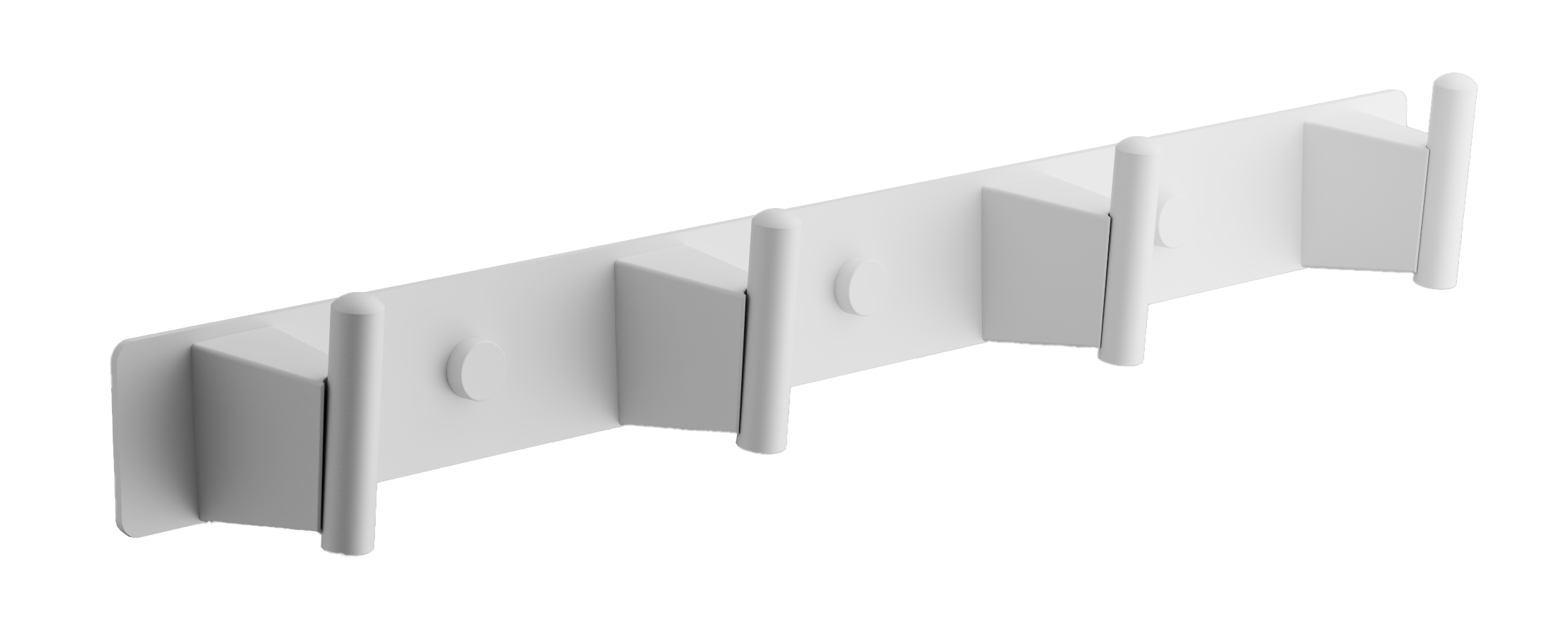 Планка с крючками, (4), белый, B91515-4