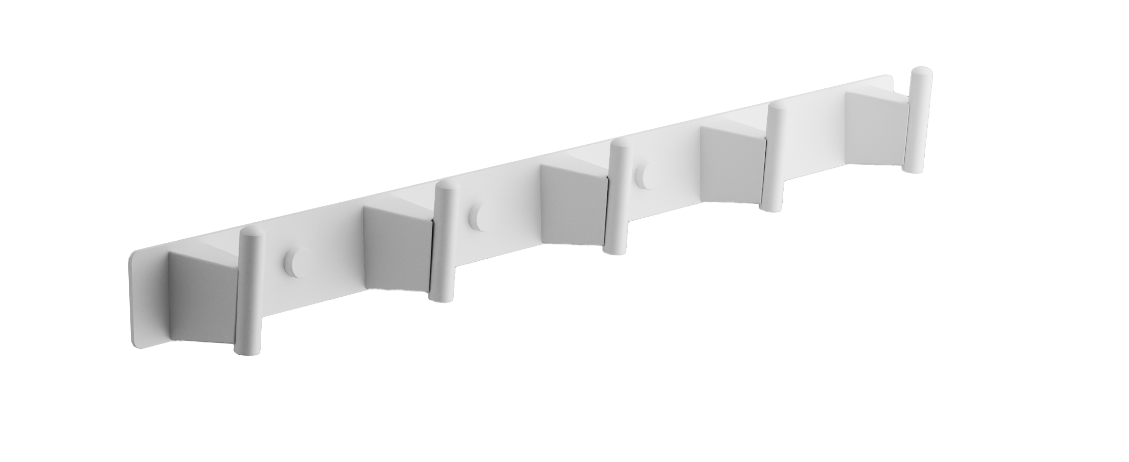 Планка с крючками, (5), белый, B91515-5