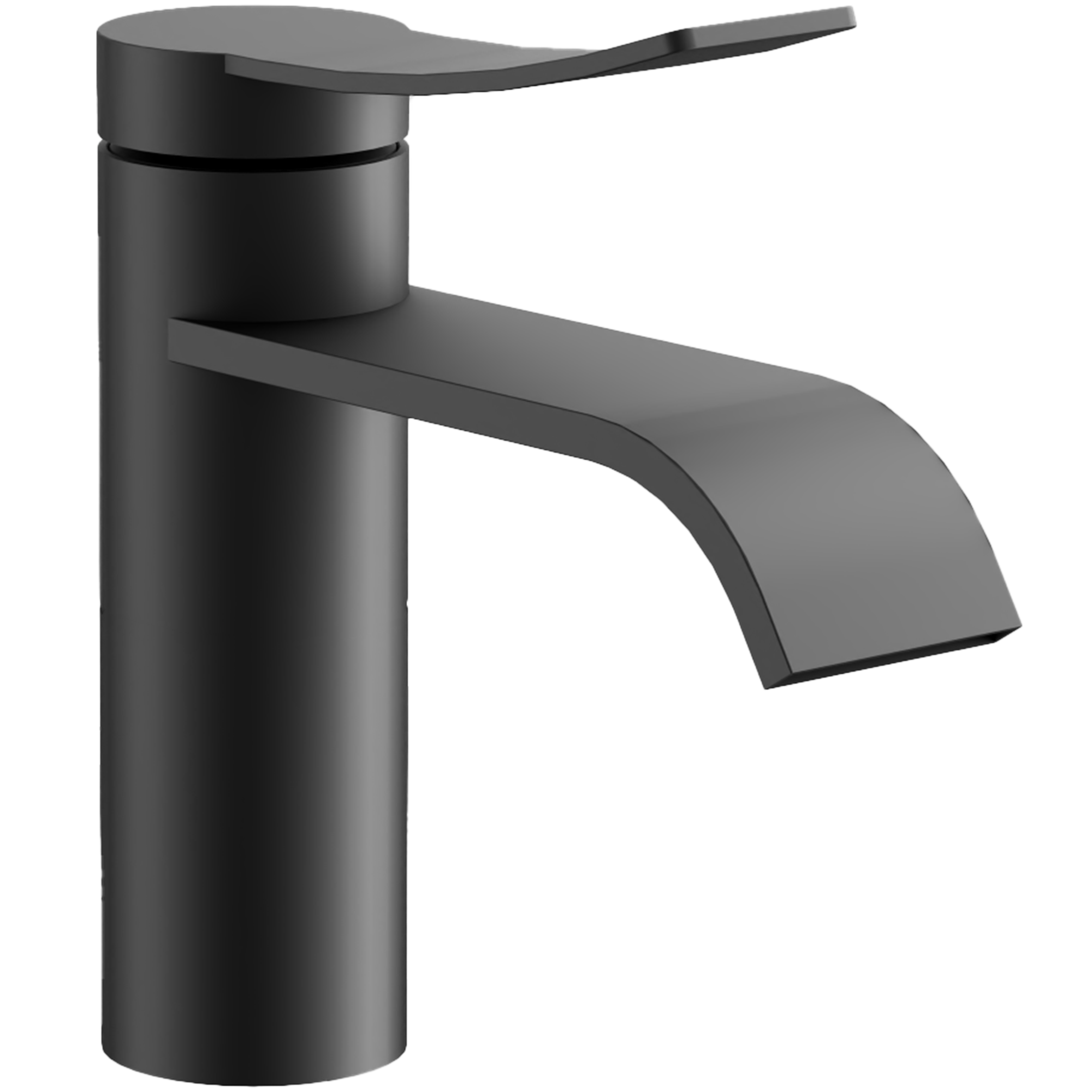 Смеситель для раковины, черный, нержавеющая сталь, B10812-7